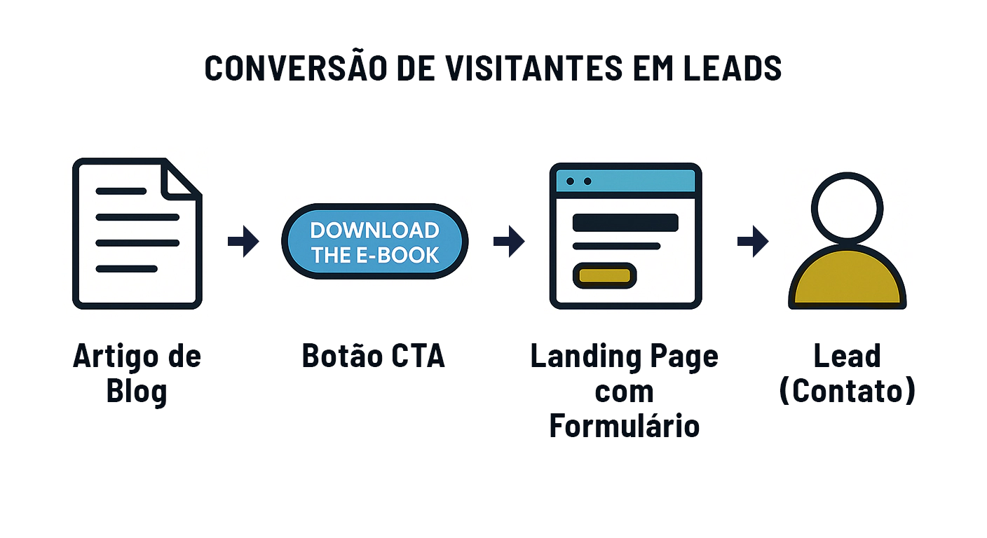 Conversao de visitantes em leads Conversao de visitantes em leads
